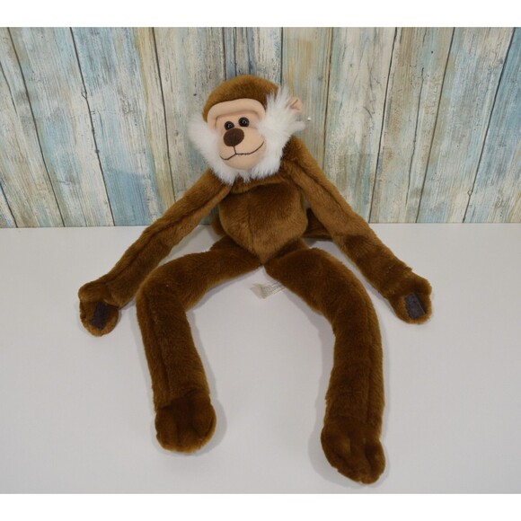 RARE Toys R Us Animal Alley Hanging Monkey Brown Vintage 2000 Hook & Loop - Picture 2 of 7
